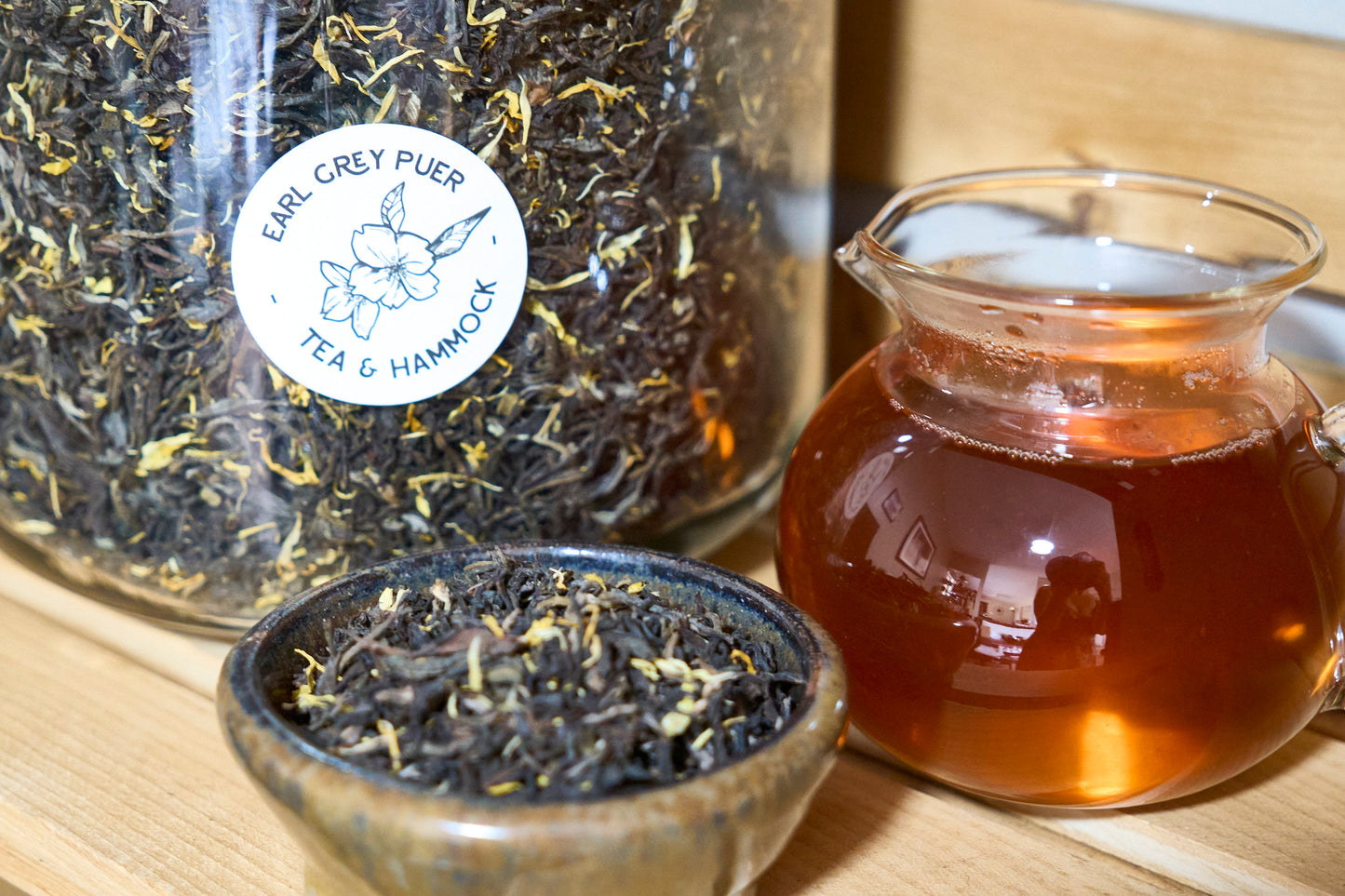 Earl Grey Puer (Pu-erh) Loose Leaf Tea - 1.5oz