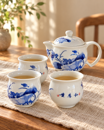 Blue Lotus Tea Set