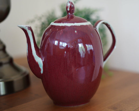 Burgundy/Red Bombay Teapot