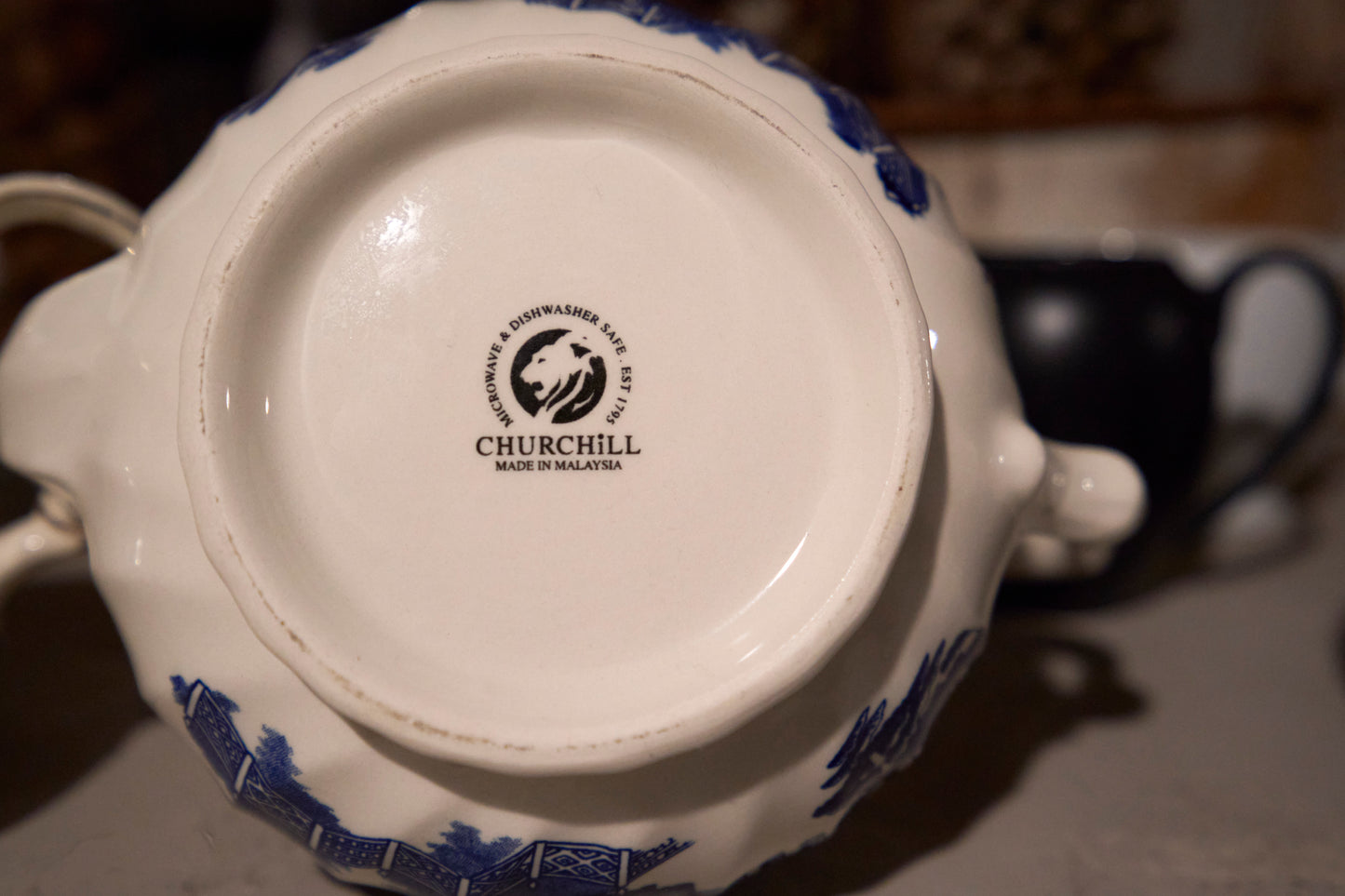 Churchill Blue Willow Teapot